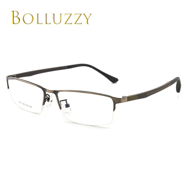 Men's Eyeglasses Half Rim Metal 9395 Semi Rim Bolluzzy   