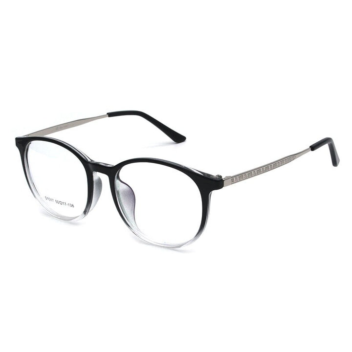 Reven Jate S1017 Acetate Full Rim Flexible Eyeglasses Frame For Men And Women Eyewear Frame Spectacles Full Rim Reven Jate Gradient Black  