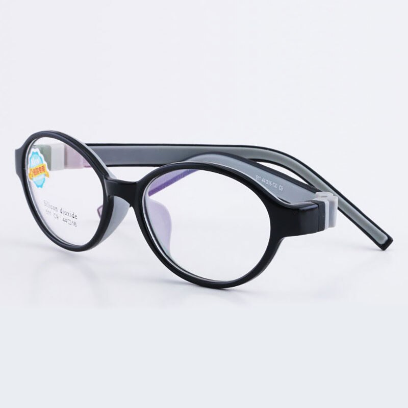 Reven Jate 511 Child Glasses Frame For Kids Eyeglasses Frame Flexible Frame Reven Jate black  