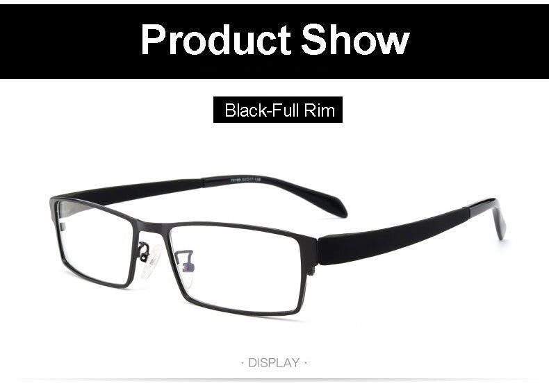 Hotochki Men's Full Rim IP Electroplated Alloy Frame Eyeglasses 1711 Full Rim Hotochki   