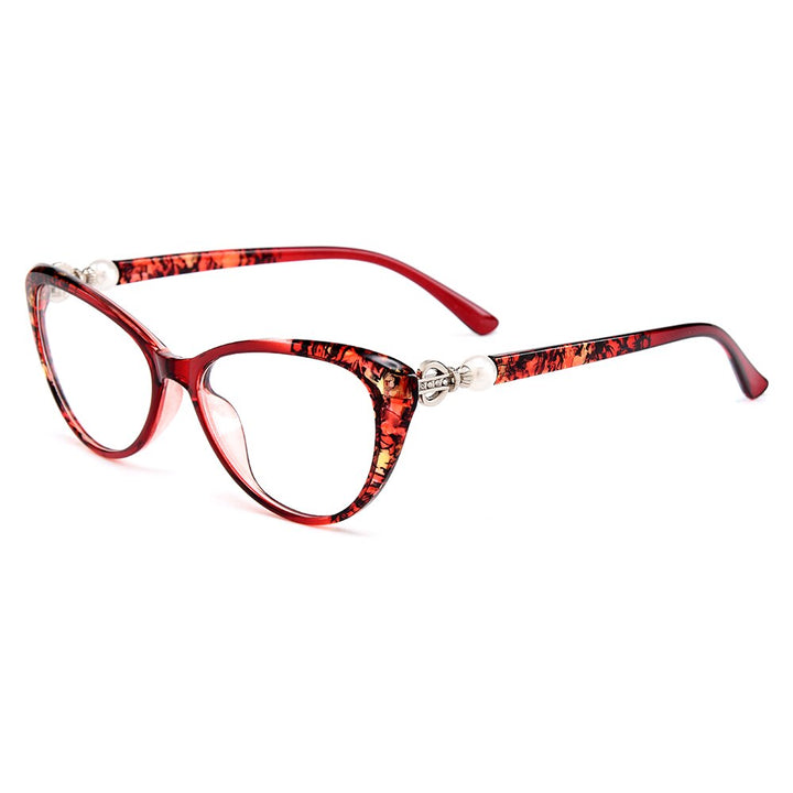 Women's Eyeglasses Ultralight TrR90 Cat Eye Spectacles M1711 Frame Gmei Optical C4  