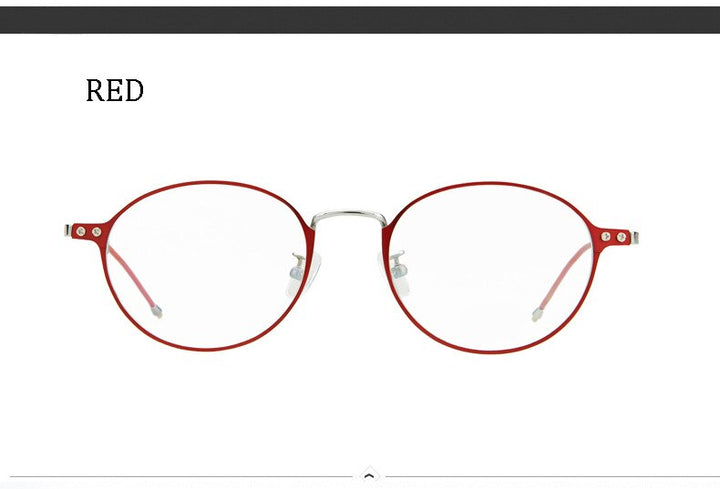 Women's Full Rim Round Titanium Frame Eyeglasses As8001t Full Rim Aissuarvey Eyeglasses   