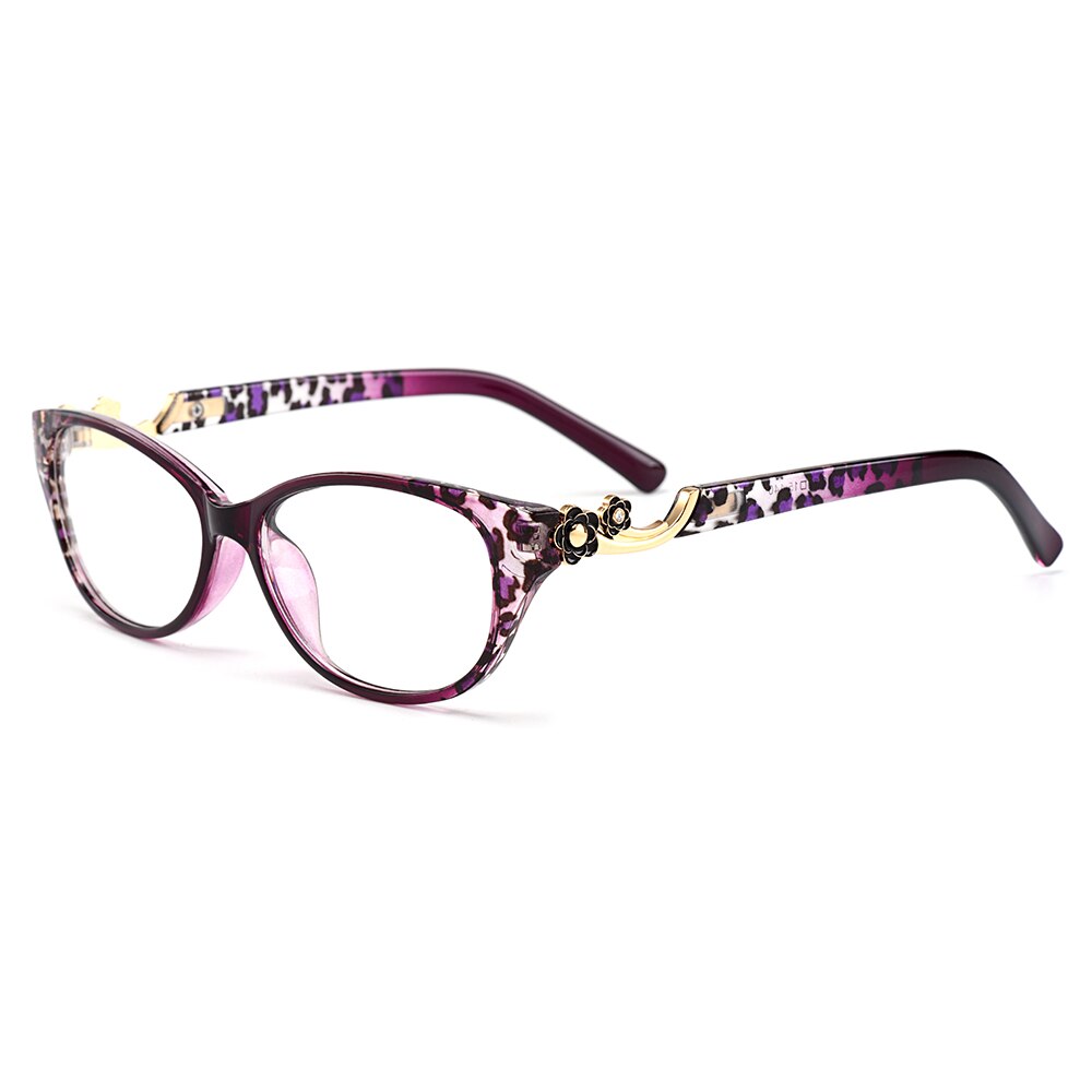 Women's Eyeglasses Ultra-Light Tr90 Plastic Titanium M1418 Frame Gmei Optical   