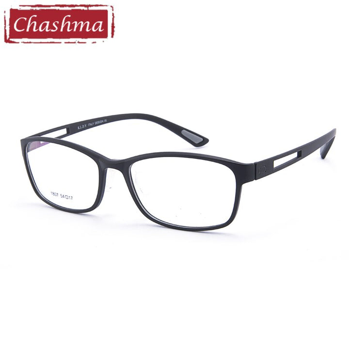 Men's Eyeglasses Full Frame TR90 1807 Frame Chashma Black  