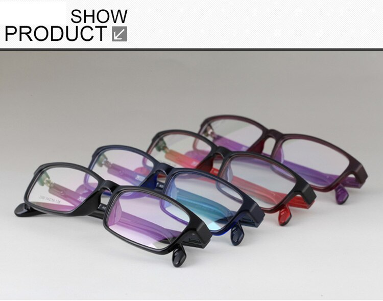 Hotochki Unisex Full Rim Square TR-90 Resin Frame Eyeglasses 2300 Full Rim Hotochki   