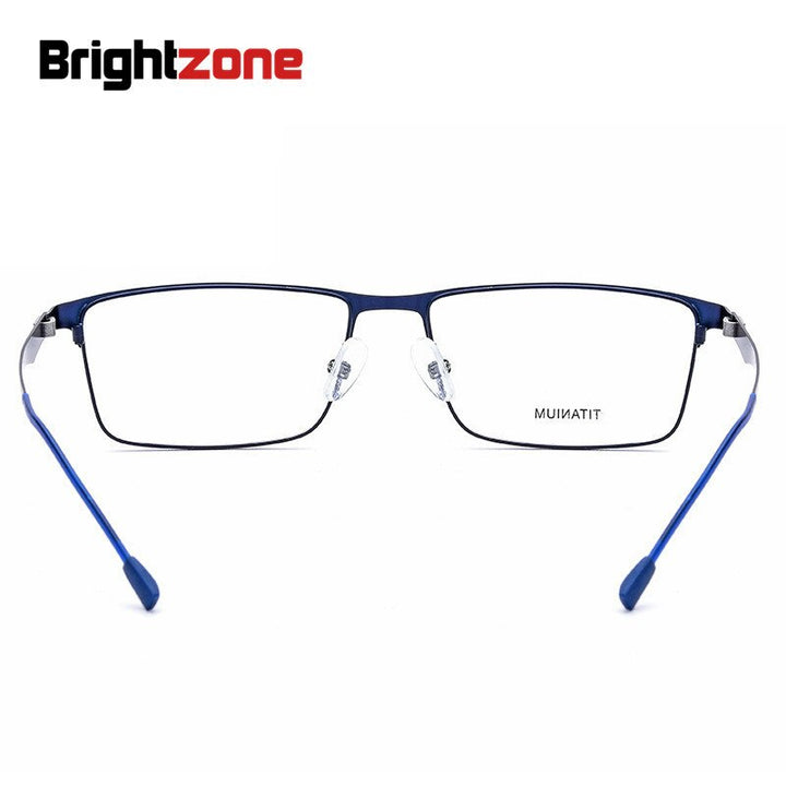 Unisex Eyeglasses Frame High-end Alloy Titanium 5218 Frame Brightzone   
