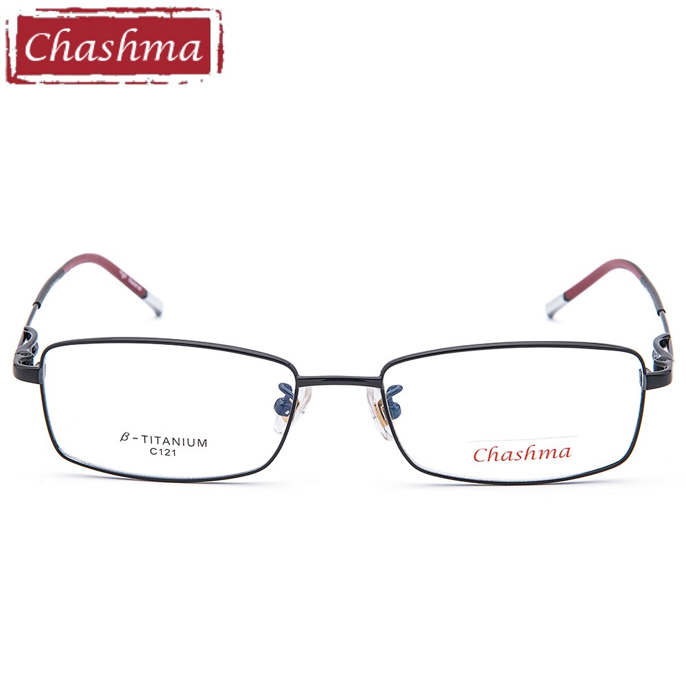 Chashma Ottica Men's Full Rim Square Titanium Eyeglasses 121 Full Rim Chashma Ottica   