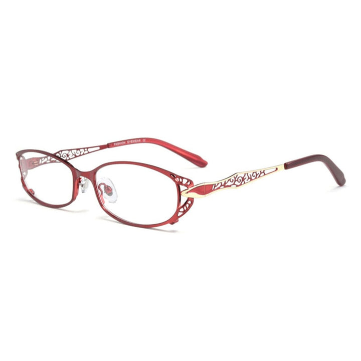 Reven Jate Reading Eyeglasses Alloy Frame Spectacles Transparent Glasses Hd Resin Lens Men Women Reading Eyeglasses Frame Reven Jate   