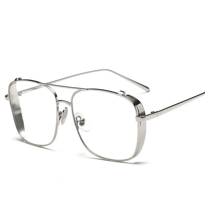 Unisex Eyeglasses Full Rim Double Bridge Alloy 912-1 Full Rim Brightzone   