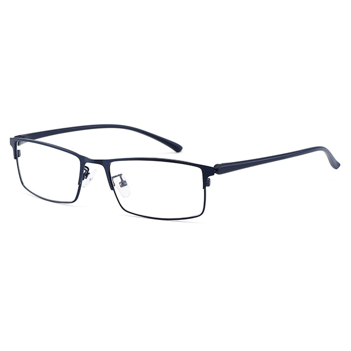 Men's Eyeglasses Titanium Alloy Legs IP Electroplating Y2529 Frame Gmei Optical C2 Dark Blue  