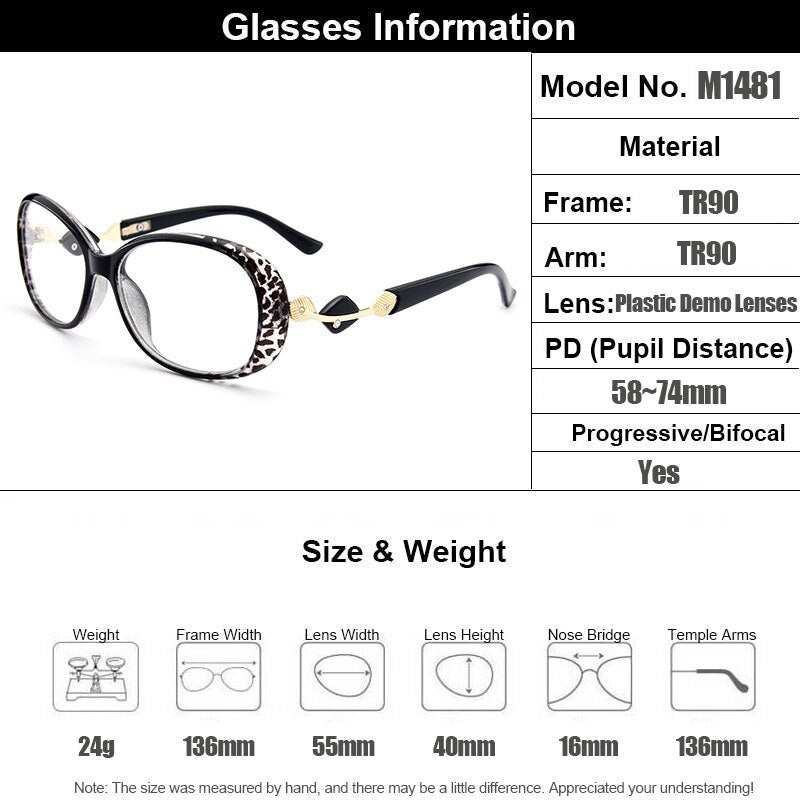 Women's Eyeglasses Ultra-Light Tr90 Plastic M1481 Frame Gmei Optical   