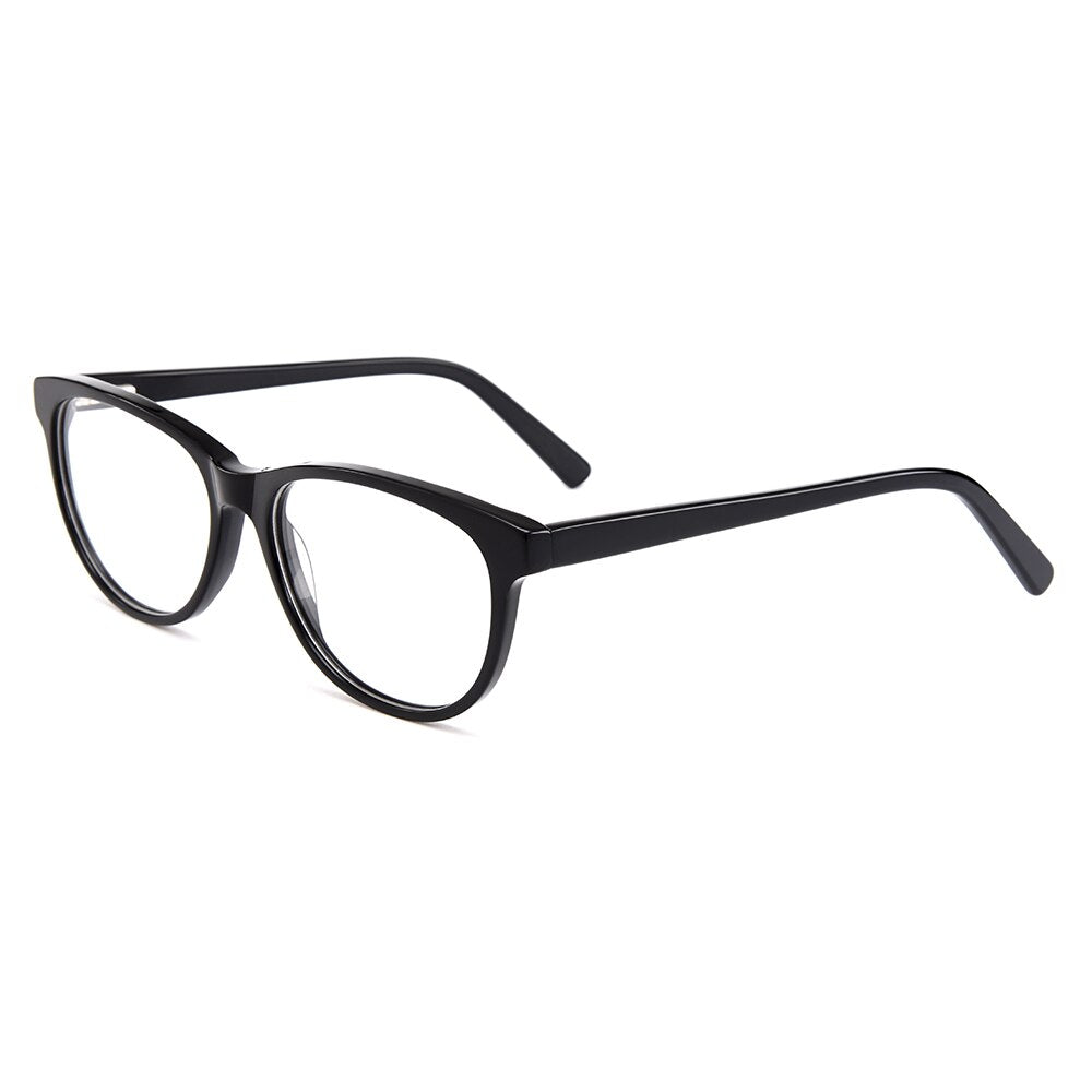 Women's Eyeglasses Acetate Cat Eye Full Rim Spring Hinges Yh6024 Full Rim Gmei Optical C1  