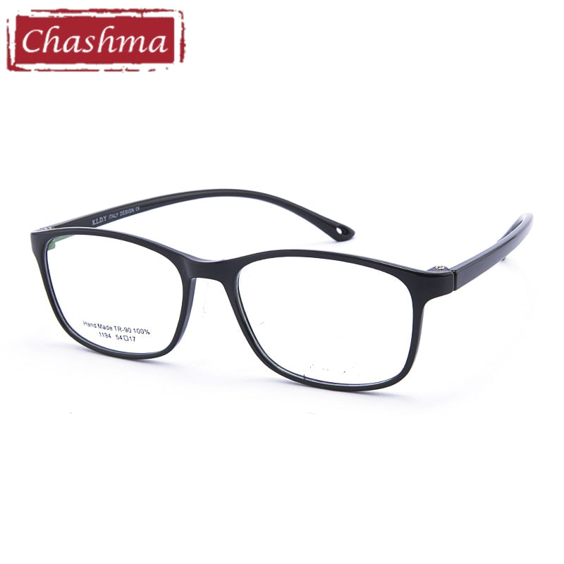 Chashma Men's Full Rim Square Tr 90 Titanium Sport Eyeglasses 1194 Full Rim Chashma   