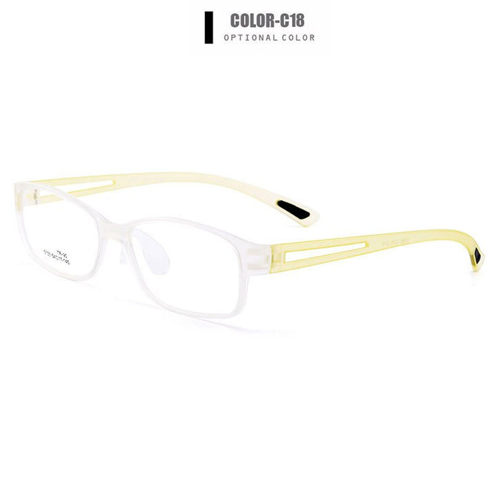 Unisex Eyeglasses Ultra-Light Tr90 Plastic Eyewear With Saddle Nose Bridge M5103 Frame Gmei Optical C18  