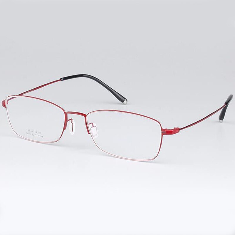 Women's Eyeglasses B Titanium 14grams 5802 Frame Chashma Red  