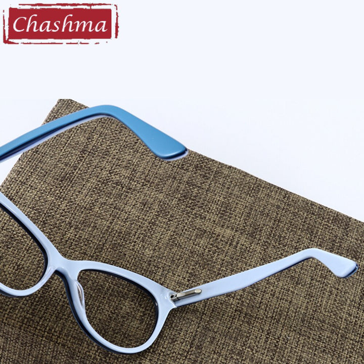 Women's Eyeglasses Cat Eye Acetate 10059 Frame Chashma   