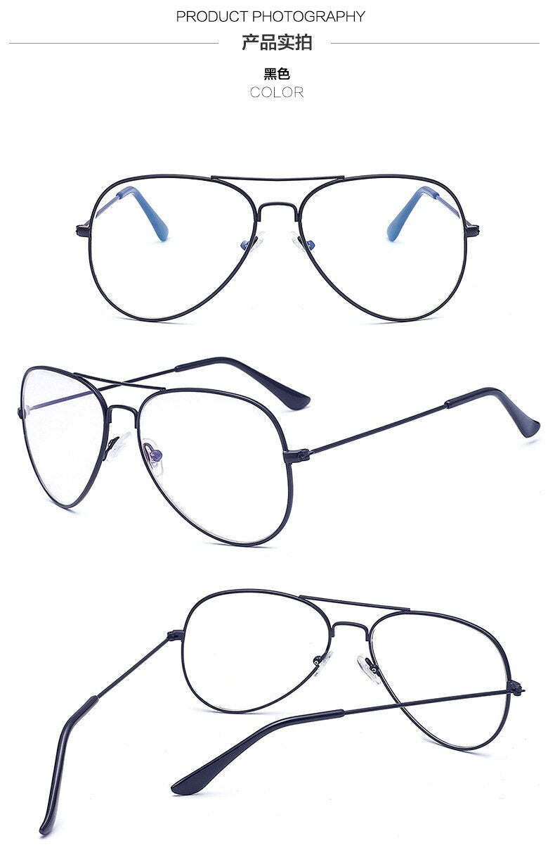 Unisex Eyeglasses Strong Hardness Frame Metal Alloy Frame Brightzone   