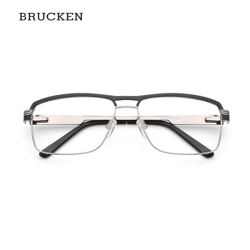 Kansept Men's Full Rim Square Alloy Frame Double Bridge Eyeglasses 5031 Full Rim Kansept   