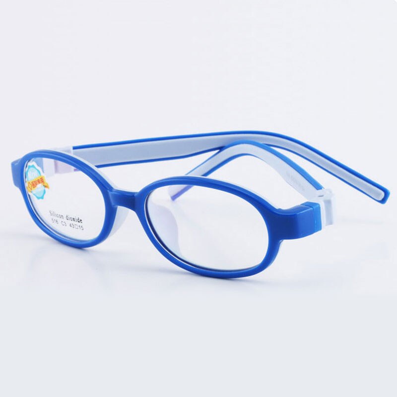 Reven Jate 516 Child Glasses Frame For Kids Eyeglasses Frame Flexible Frame Reven Jate Blue  