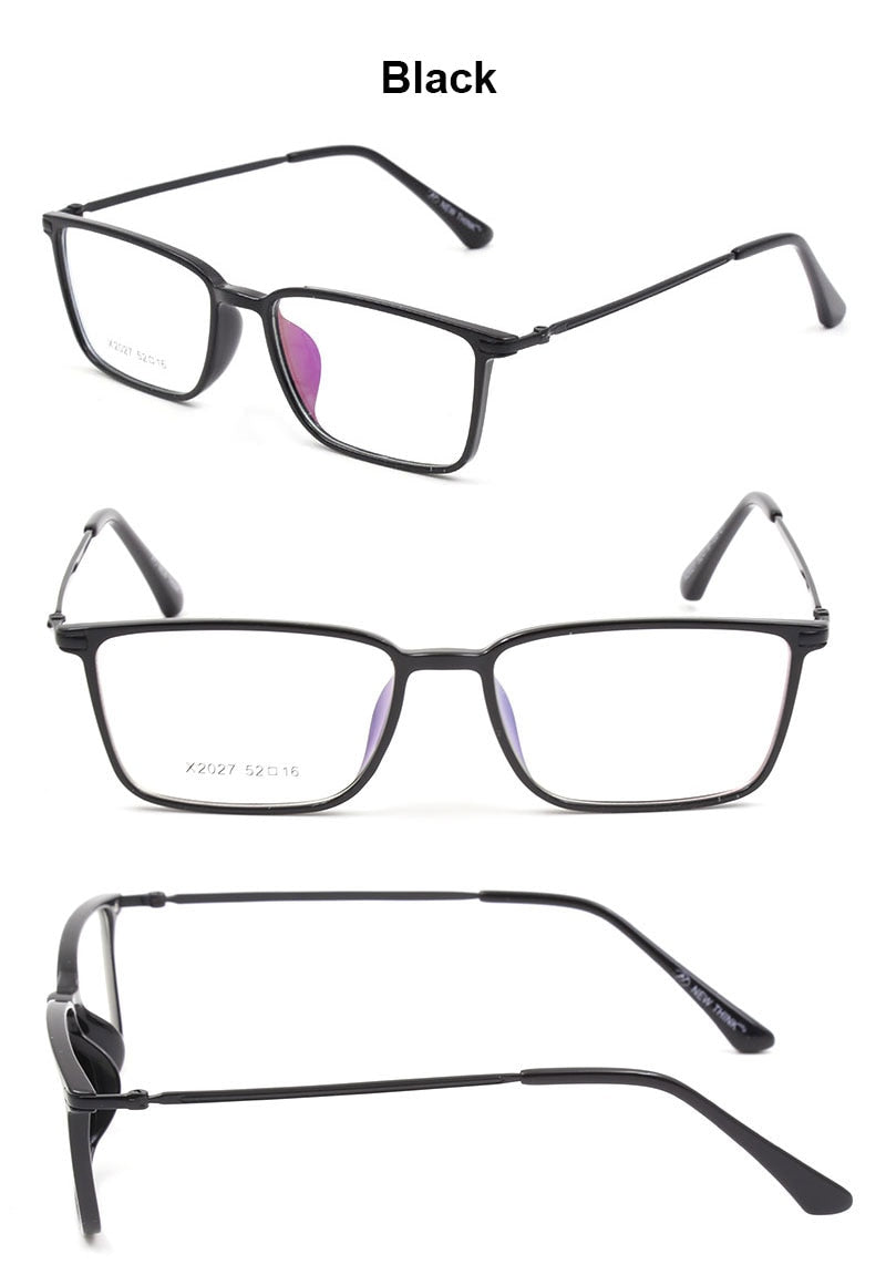 Reven Jate X2027 Full Rim Plastic Metal Eyeglasses Frame For Men And Women Eyewear Glasses Frame 5 Colors Full Rim Reven Jate   