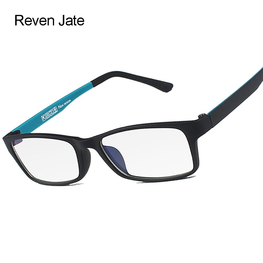 Reven Jate Unisex Full Rim Square Tr 90 Titanium Eyeglasses 1302 Full Rim Reven Jate   