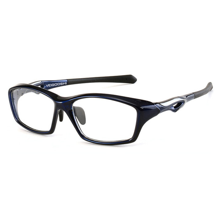 Chashma Ochki Unisex Full Rim Square Tr 90 Titanium Sport Eyeglasses 8021 Sport Eyewear Chashma Ochki   