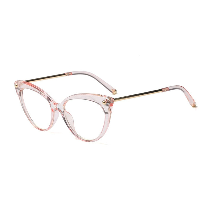 Hotony Women's Full Rim Cat Eye Acetate Frame Eyeglasses 93308 Full Rim Hotony C5  