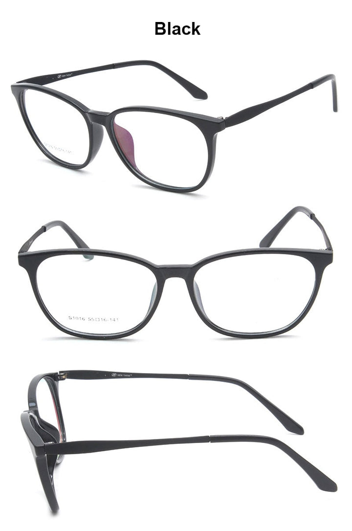 Reven Jate S1016 Acetate Full Rim Flexible Eyeglasses Frame For Men And Women Eyewear Frame Spectacles Full Rim Reven Jate   