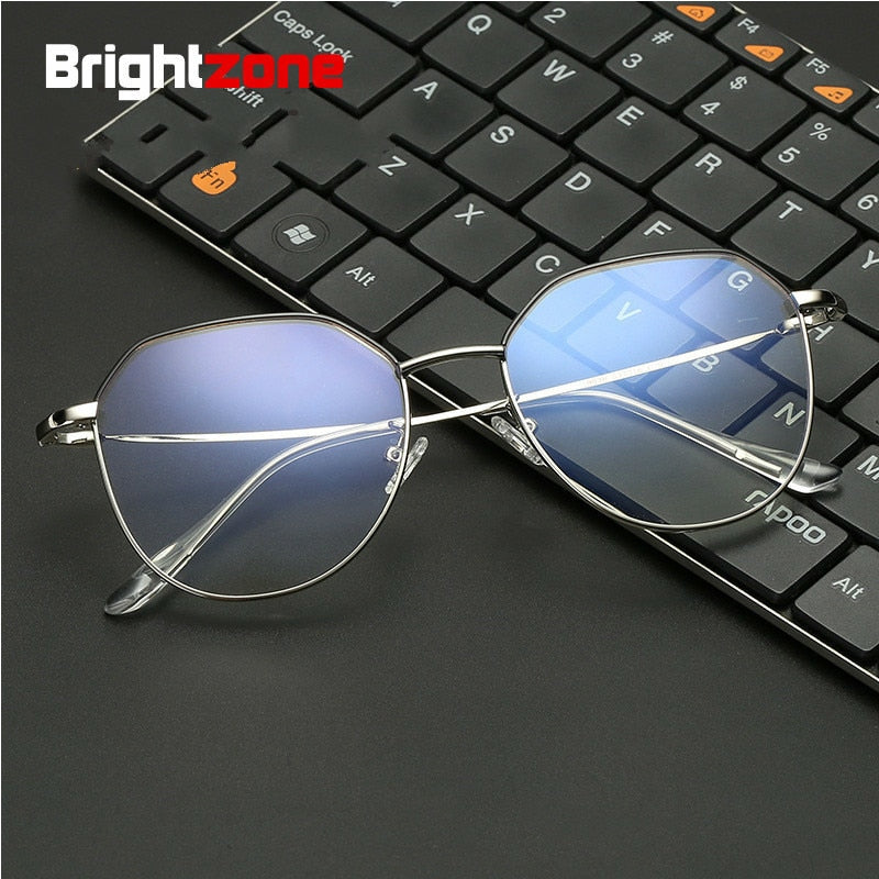 Unisex Eyeglasses Anti Blue Light Metal Frame 15.1g Anti Blue Brightzone   