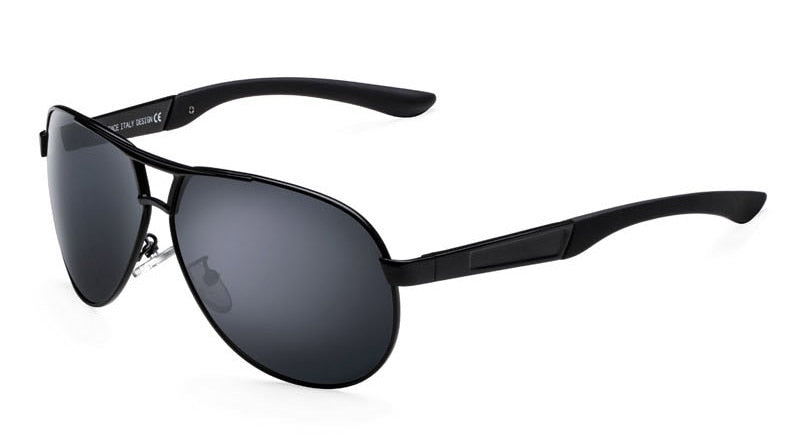 Reven Jate Men's Sunglasses Uv400 Polarized Coating Driving Mirrors Frame Material Alloy Sunglasses Reven Jate Black  