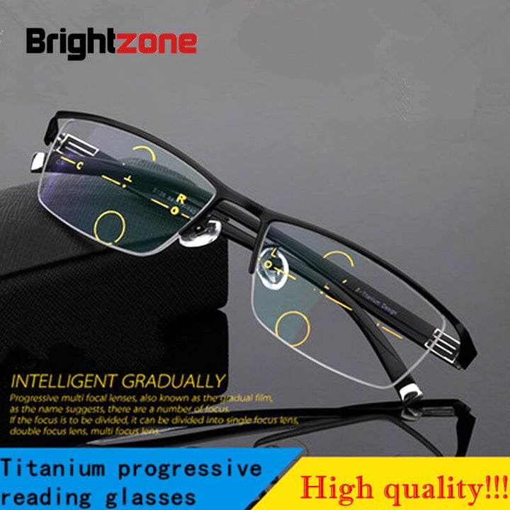 Men's Reading Glasses Anti-reflective Alloy Cr39 56170 Reading Glasses Brightzone   