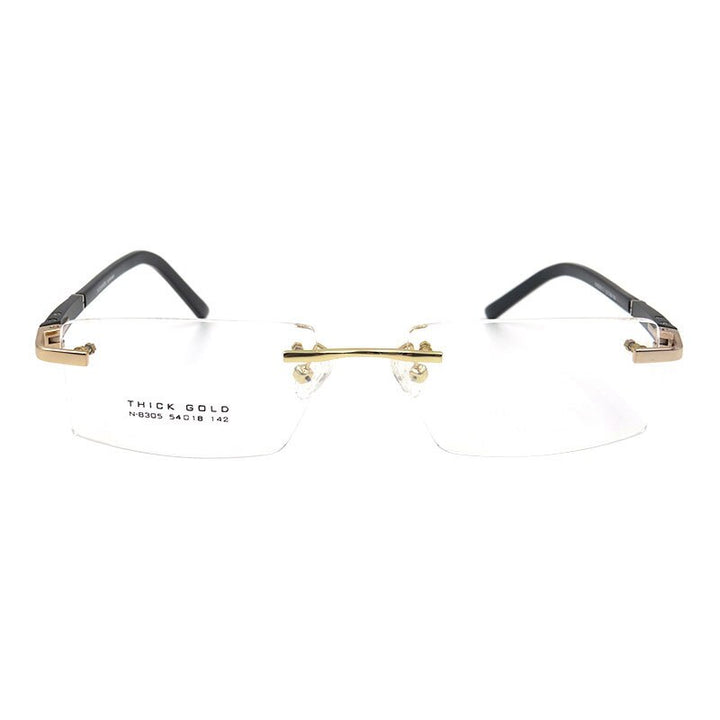 Men's Eyeglasses Titanium Alloy S8305 Rimless Rimless Gmei Optical   