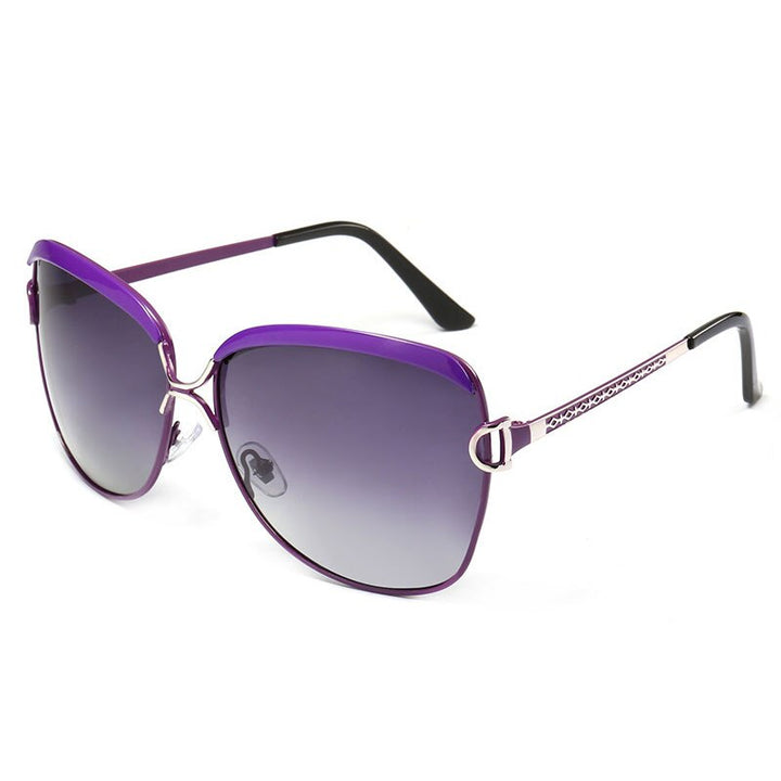Reven Jate Women Sunwear 8702 Woman Sunglasses Frame Polarized Gradient Tinted Lenses Polarize Sun Frame Sunglasses Reven Jate purple  