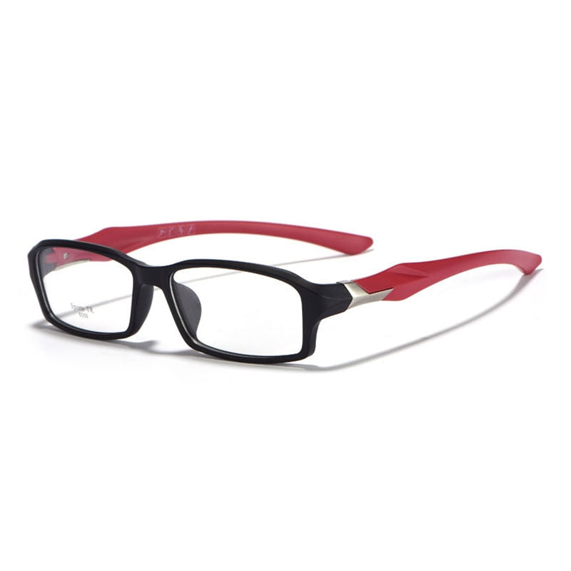 Reven Jate R6059 Acetate Full Rim Flexible Eyeglasses With Antislip String For Men And Women Eyewear Frame Spectacles Full Rim Reven Jate Red  