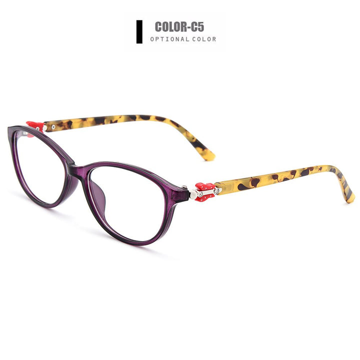 Women's Eyeglasses Ultra-Light Tr90 Plastic M1530 Frame Gmei Optical C5  