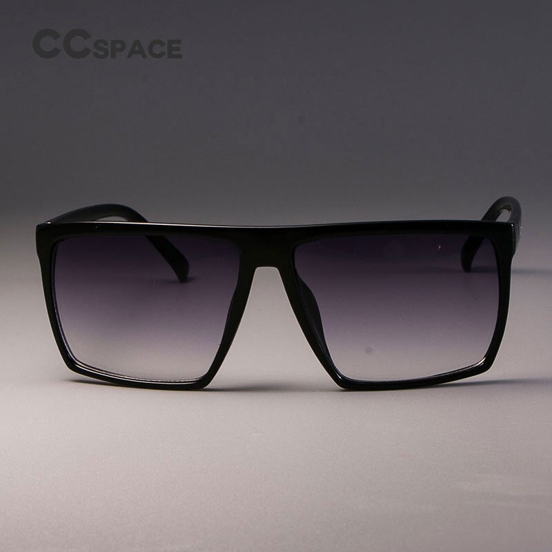 CCspace Unisex Full Rim Acetate Square Frame Steampunk Sunglasses Kulou Sunglasses CCspace Sunglasses   