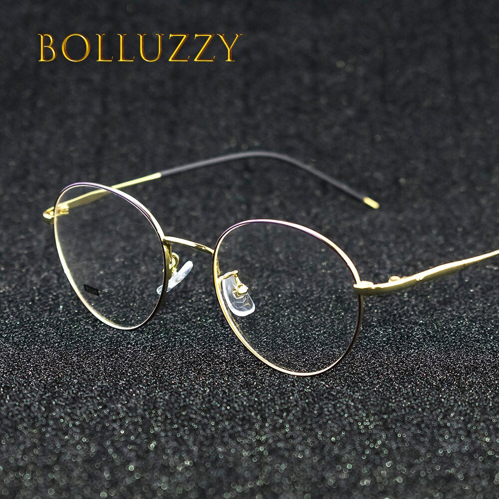 Unisex Round Full Rim Eyeglasses Frame Bo9506 Full Rim Bolluzzy   