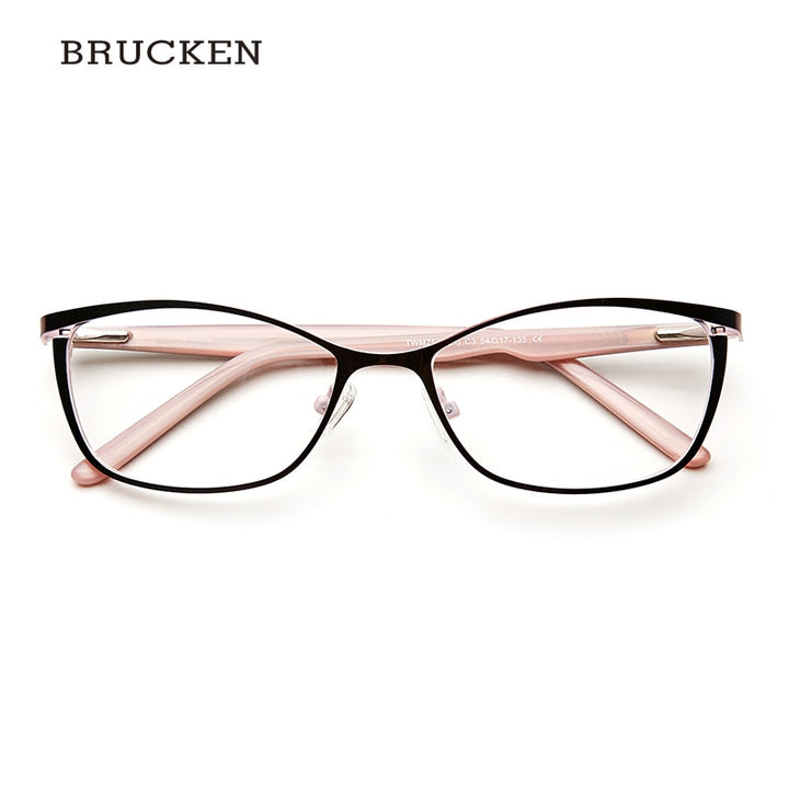 Women's Eyeglasses Frame Metal Acetate Cat Eye Twm7559 Frame Kansept TWM7559C3  