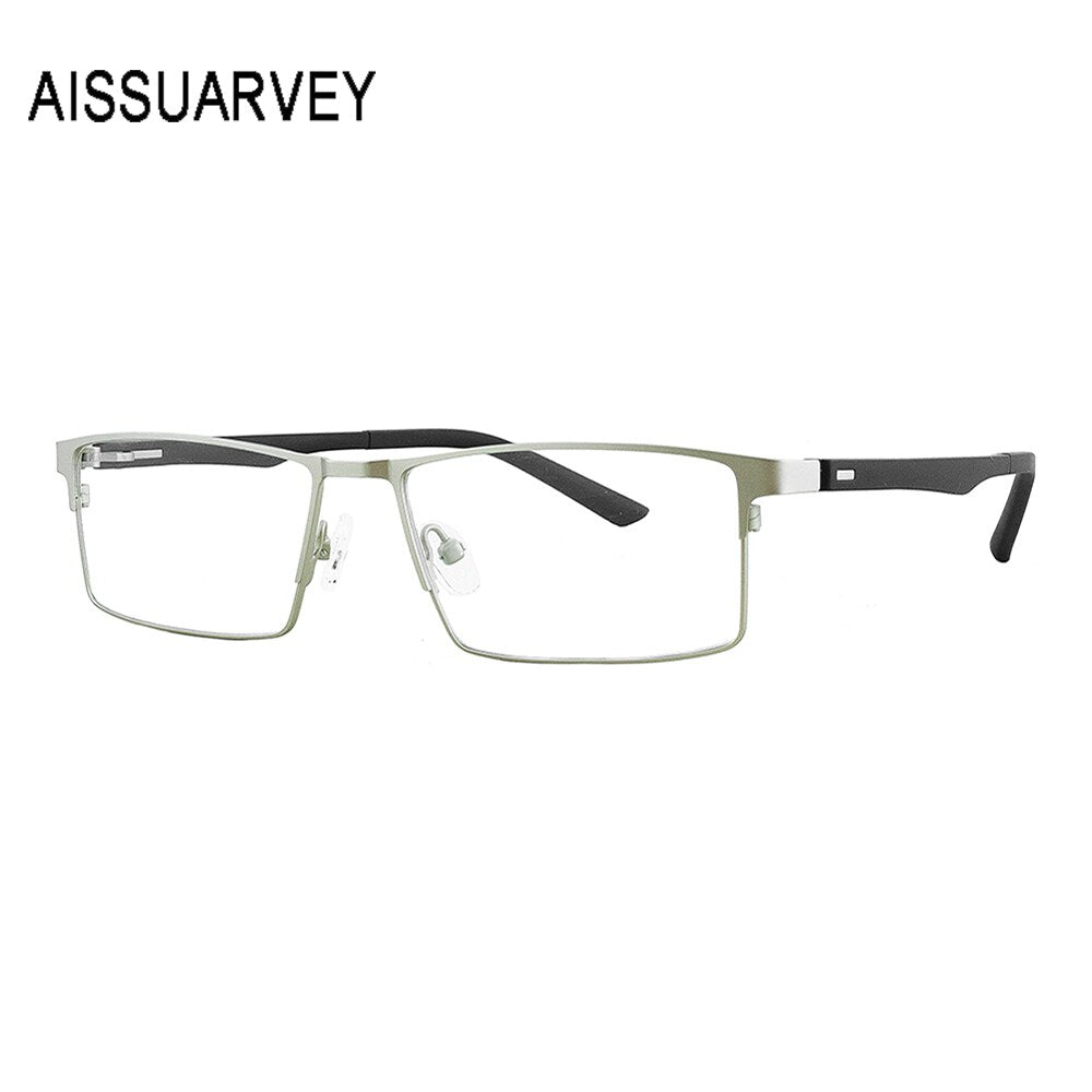Aissuarvey Men's Full Rim Titanium Alloy Frame Eyeglasses As12641 Full Rim Aissuarvey Eyeglasses   