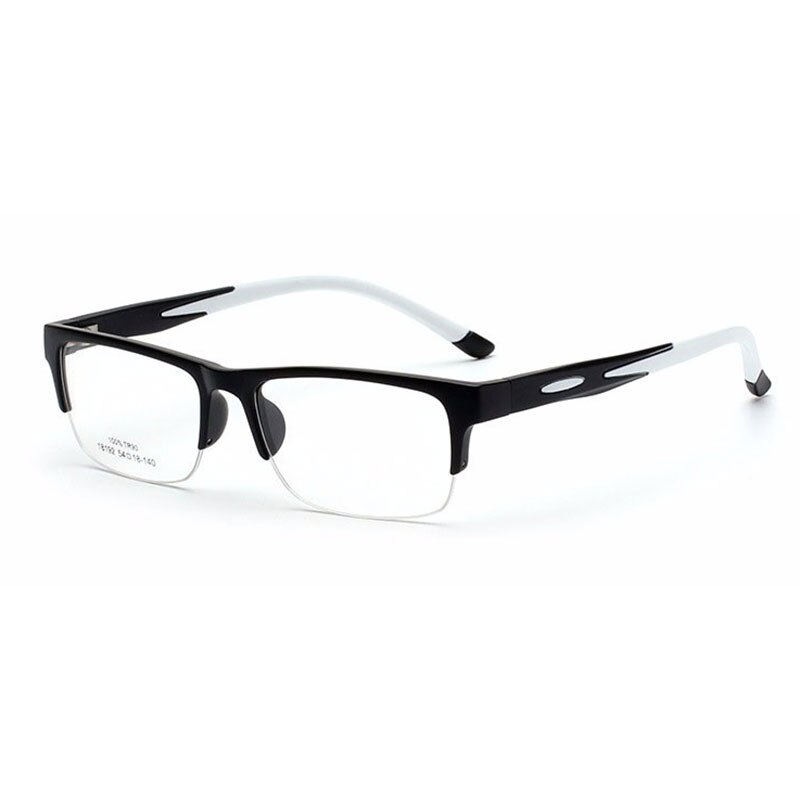 Hotochki Unisex Semi Rim TR-90 Resin Square Frame Eyeglasses 18192 Semi Rim Hotochki   