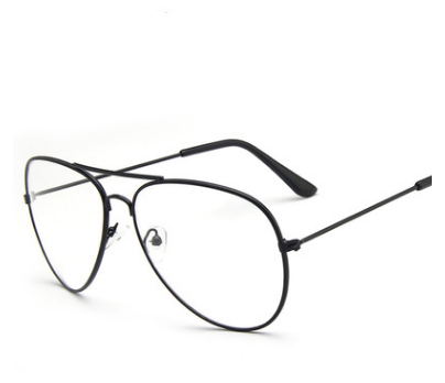 Unisex Eyeglasses Large Frame Korean Pilot 3026 Frame Brightzone   
