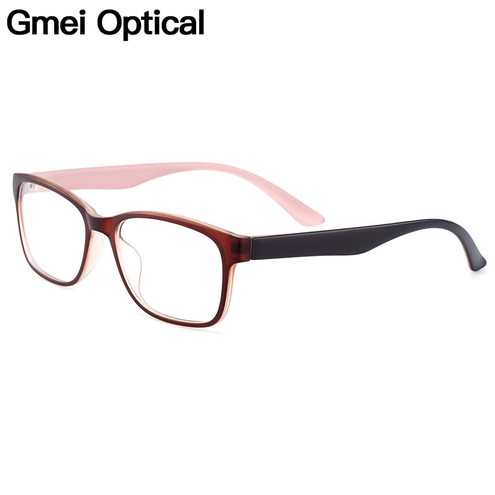 Gmei Women's Eyeglasses Ultralight Square Full Rim Plastic H8008 Full Rim Gmei Optical   