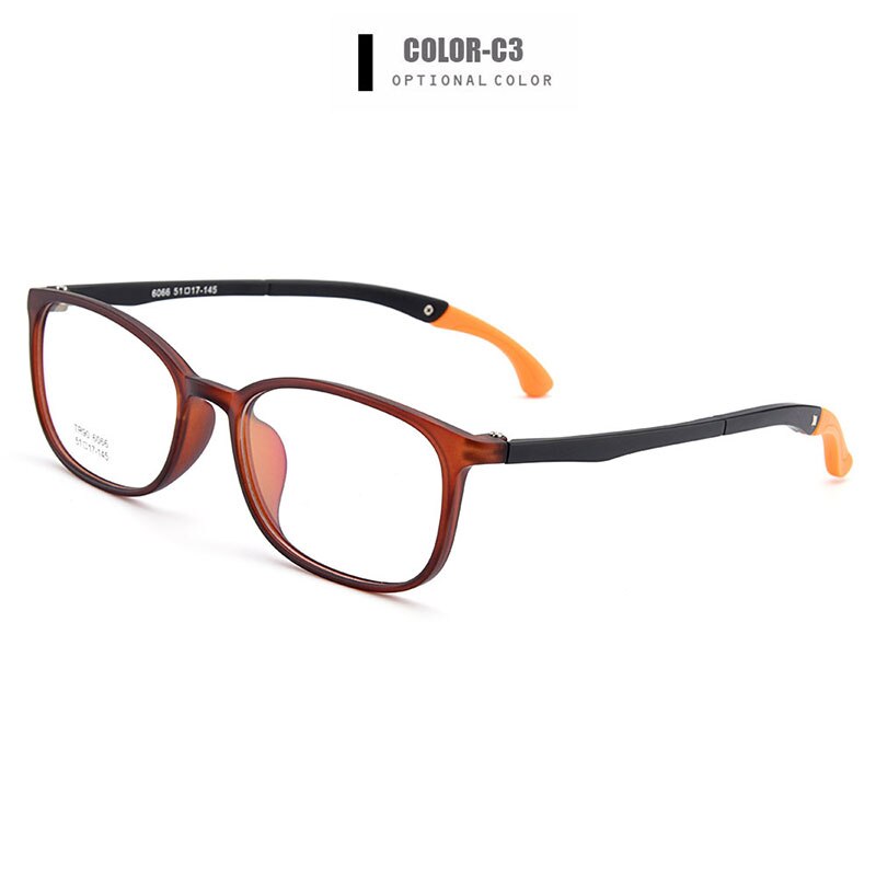 Men's Eyeglasses Ultra-Light Tr90 With Hangers Plastic M6066 Frame Gmei Optical C3  