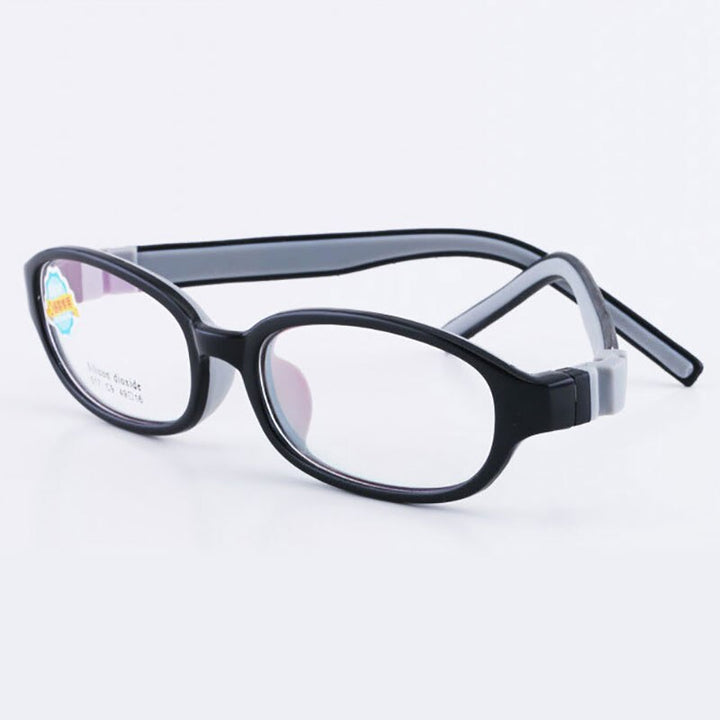 Reven Jate 517 Child Glasses Frame For Kids Eyeglasses Frame Flexible Frame Reven Jate Black  