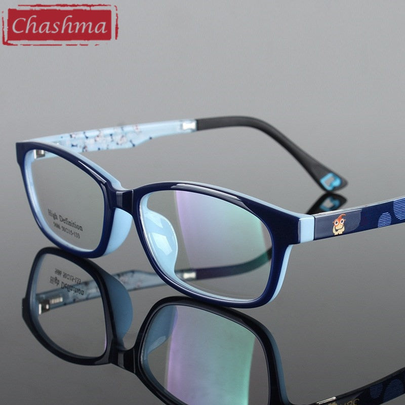 Chashma Ottica Children's Unisex Full Rim Square Tr 90 Titanium Eyeglasses 5686 Full Rim Chashma Ottica   