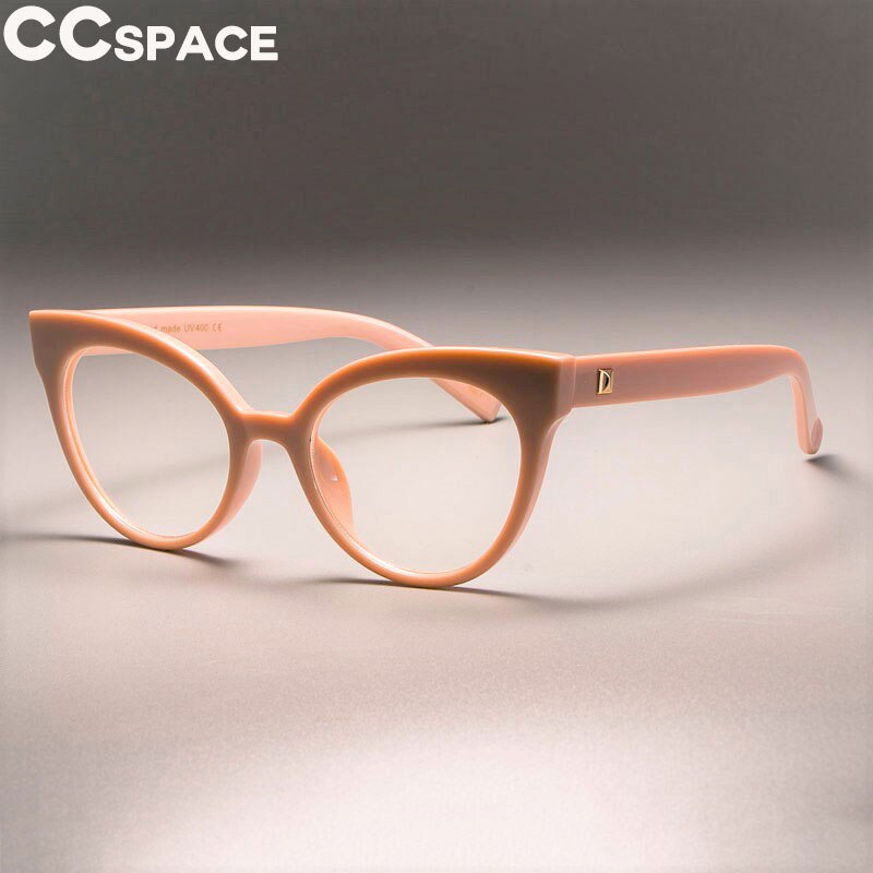 CCSpace Women's Full Rim Cat Eye Acetate Frame Eyeglasses 45143 Full Rim CCspace   