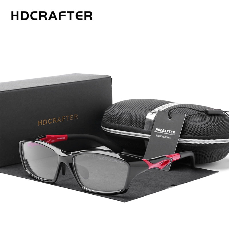 Hdcrafter Men's Full Rim TR 90 Rectangle Square Sports Frame Eyeglasses Tr8021 Full Rim Hdcrafter Eyeglasses   