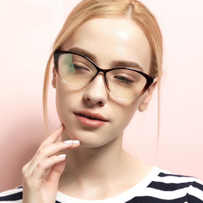 Reven Jate Women's Full Rim Cat Eye Tr 90 Eyeglasses 5865 Full Rim Reven Jate   