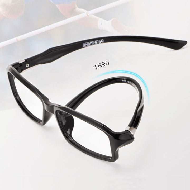 Bclear Men's Full Rim Rectangle Tr 90 Titanium Sport Eyeglasses My6059 Full Rim Bclear   