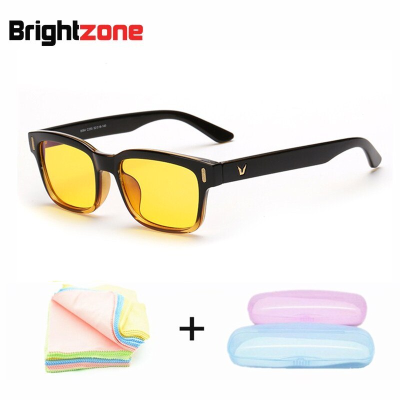 Men's Eyeglasses Anti Blue Ray Light Night Vision Night Vision Brightzone Brown gradient case1  